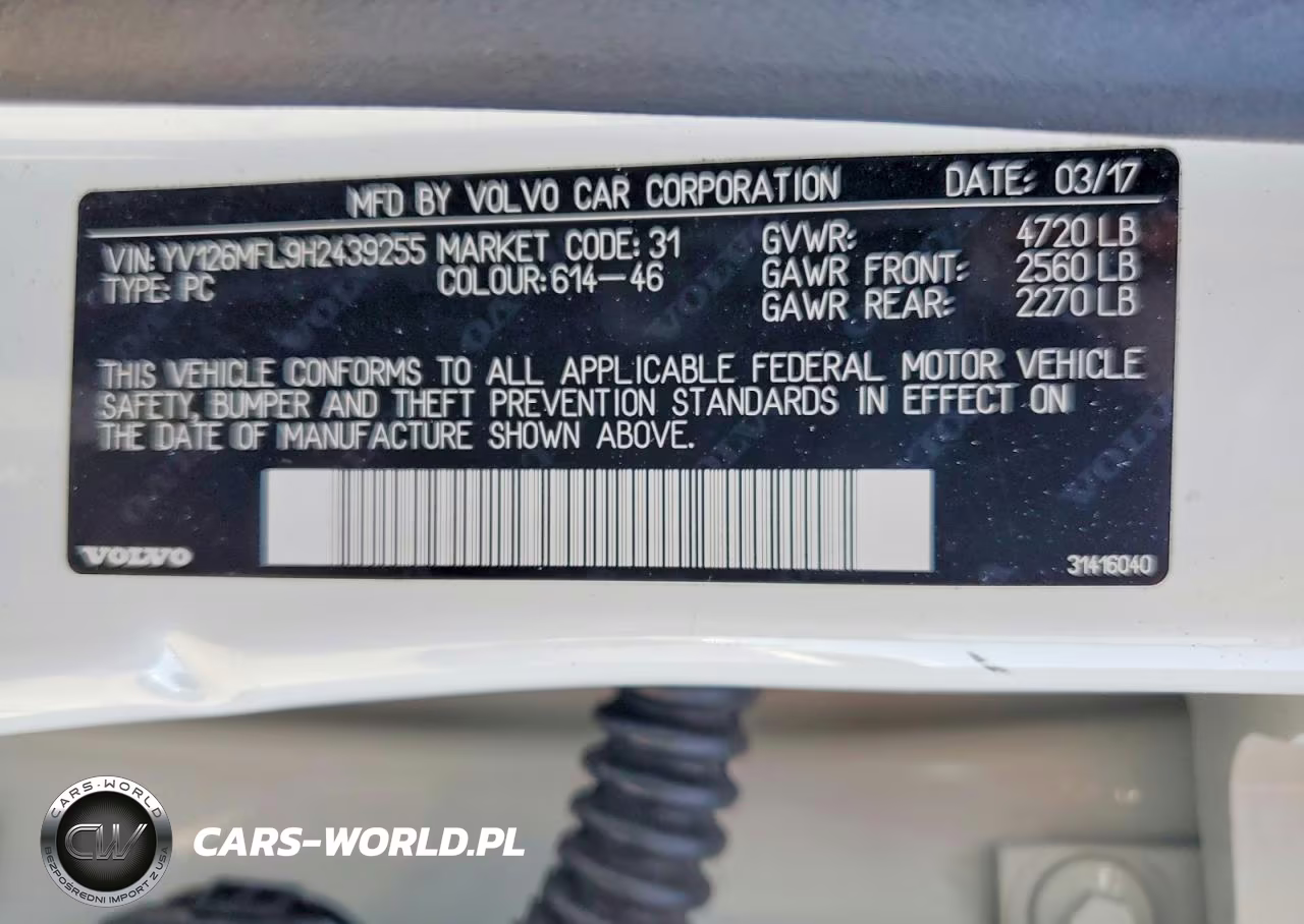 2017 Volvo S60 VIN:YV126MFL9H2439255 - 12