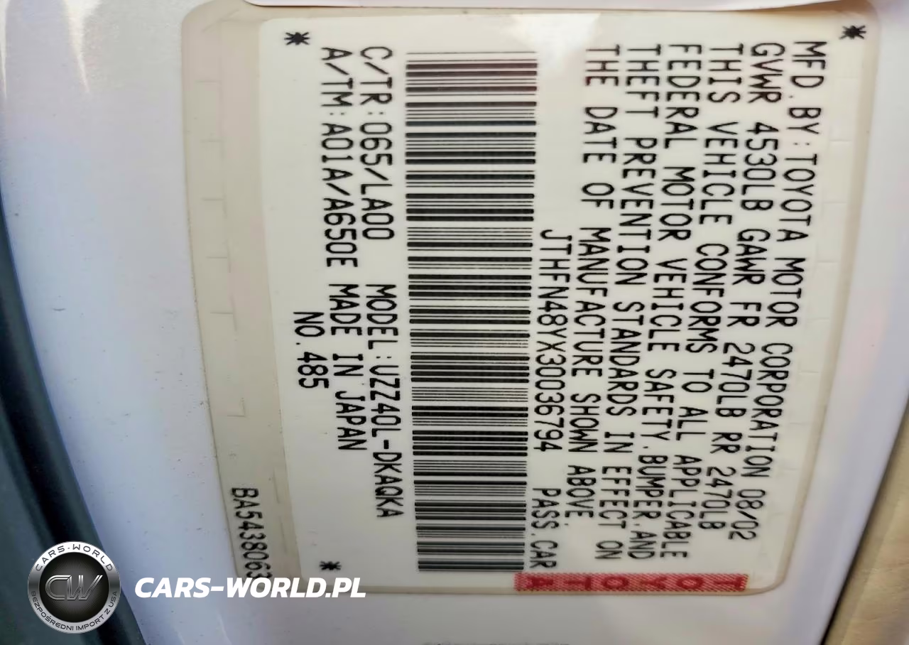 2003 Lexus Sc 430 VIN:JTHFN48YX30036794 - 12