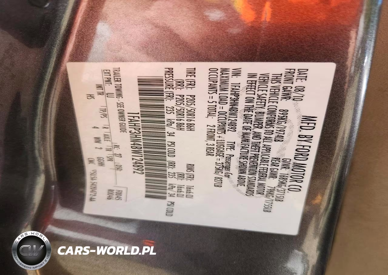 2011 Ford Focus Sel VIN:1FAHP3HN4BW124892 - 12