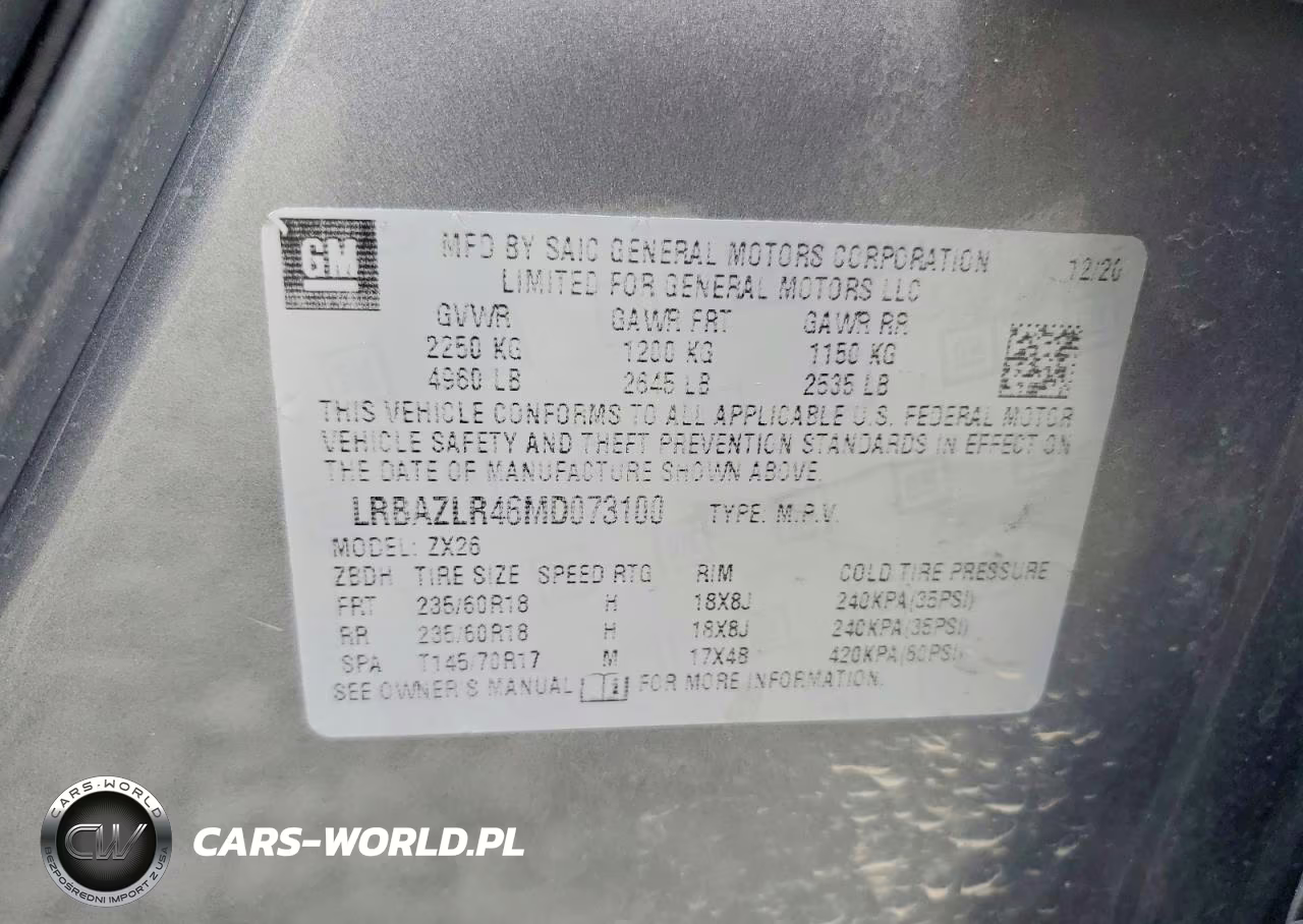 2021 Buick Envision Preferred VIN:LRBAZLR46MD073100 - 14