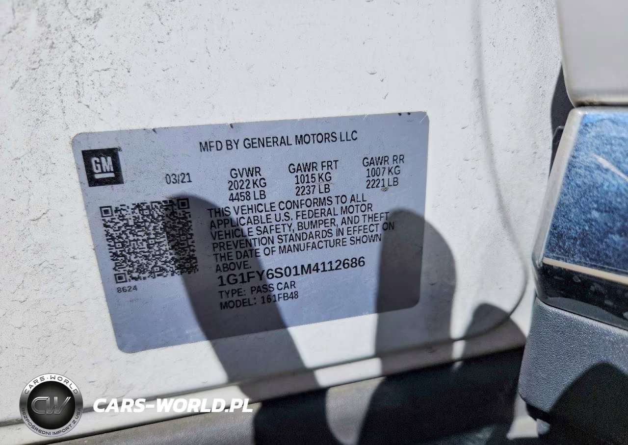 2021 Chevrolet Bolt Ev Lt VIN:1G1FY6S01M4112686 - 12