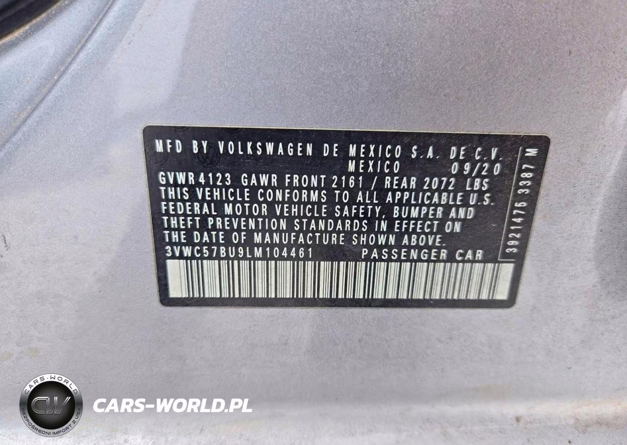 2020 Volkswagen Jetta S VIN:3VWC57BU9LM104461 - 13