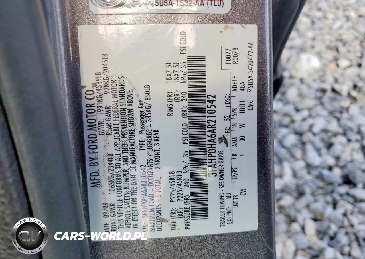 2010 Ford Fusion Se VIN:3FAHP0HA6AR210542 - 13