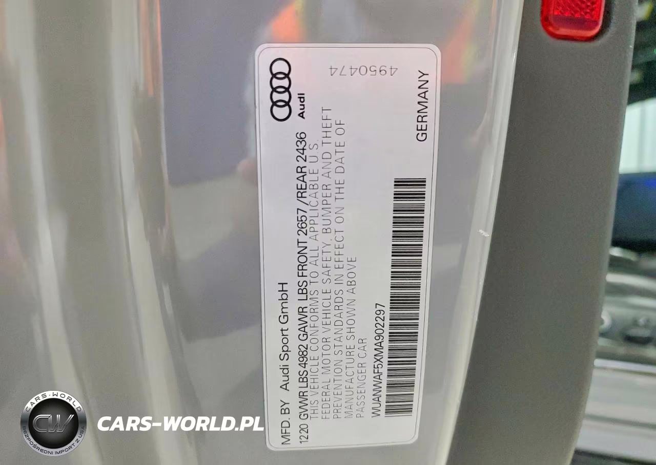 2021 Audi Rs5 VIN:WUANWAF5XMA902297 - 12