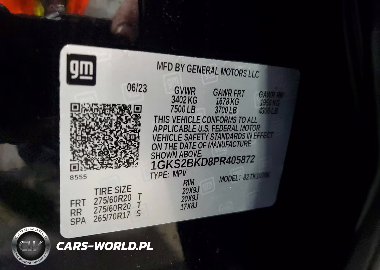 2023 GMC Yukon Slt VIN:1GKS2BKD8PR405872 - 13