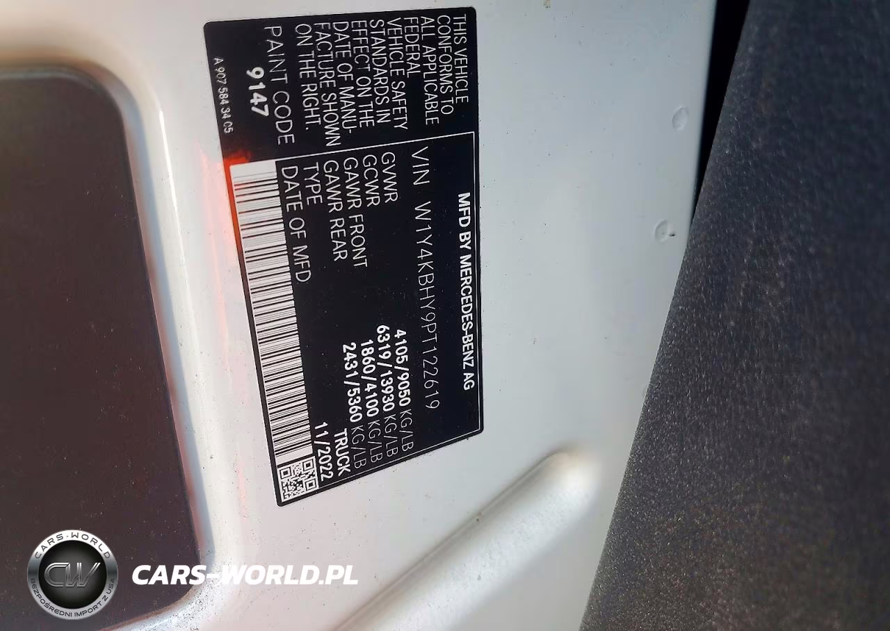 2023 Mercedes-Benz Sprinter 2500 VIN:W1Y4KBHY9PT122619 - 12