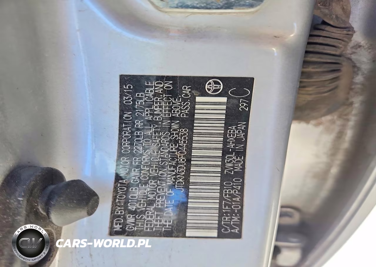 2015 Toyota Prius Two VIN:JTDKN3DU8F0445538 - 12