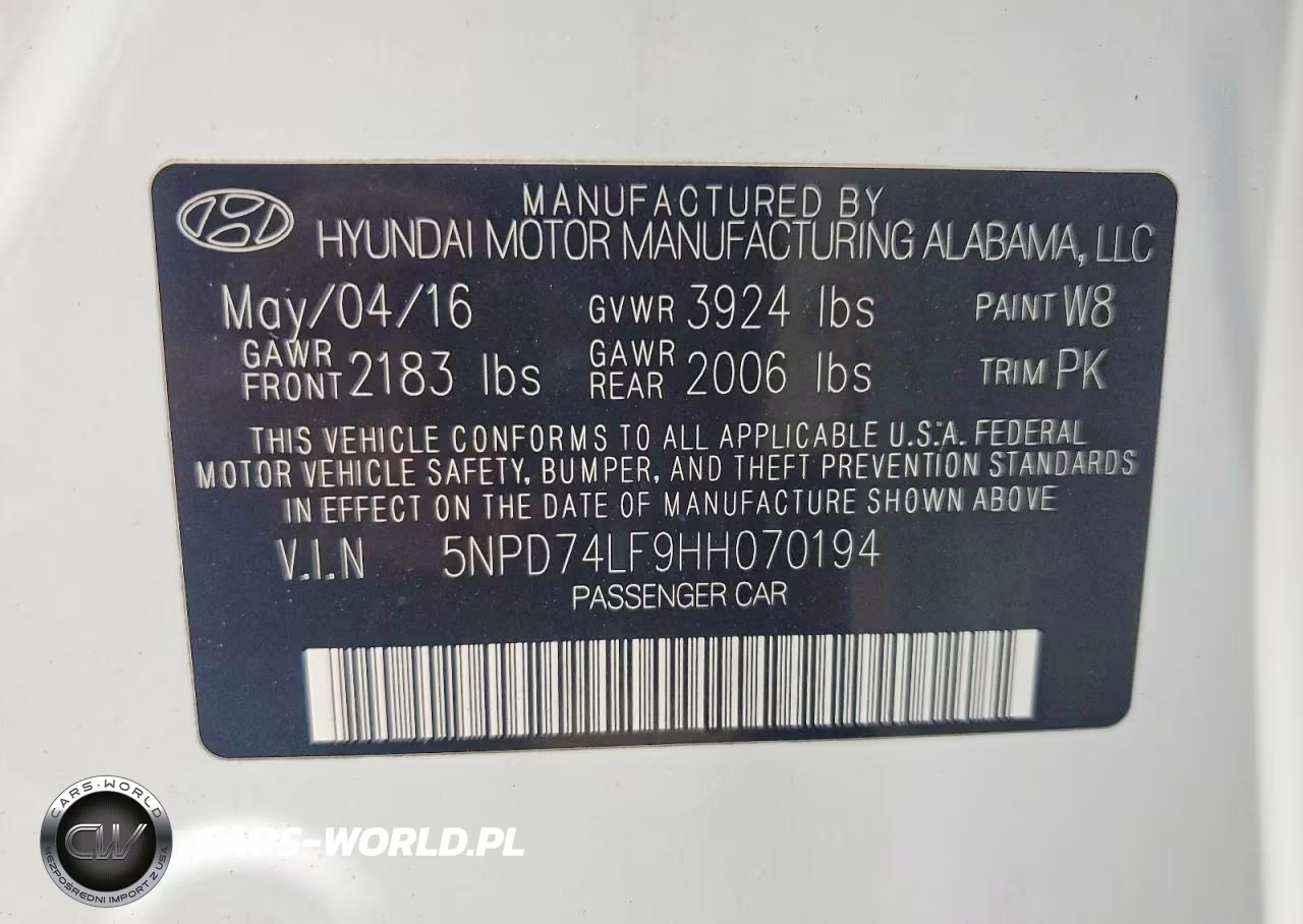 2017 Hyundai Elantra Se VIN:5NPD74LF9HH070194 - 12