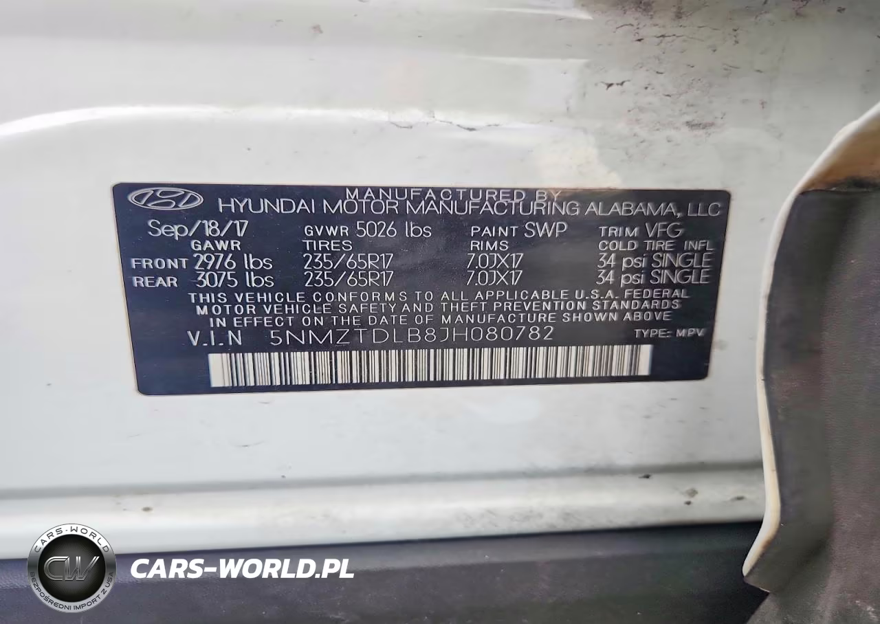 2018 Hyundai Santa Fe Sport 2.4L VIN:5NMZTDLB8JH080782 - 13