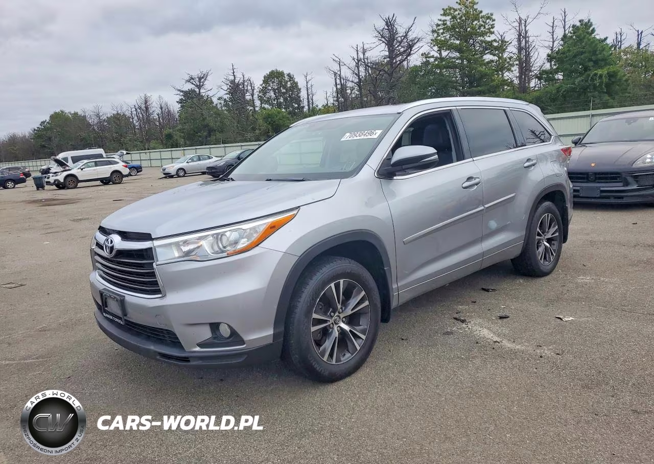 2016 Toyota Highlander Xle VIN:5TDJKRFH2GS324333 - 1