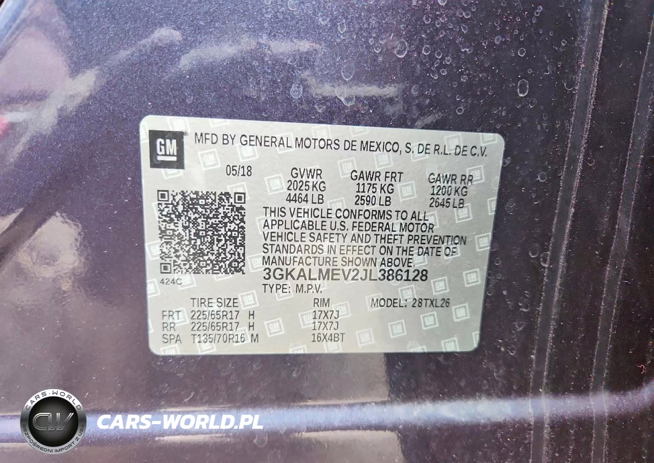 2018 GMC Terrain Sle VIN:3GKALMEV2JL386128 - 13