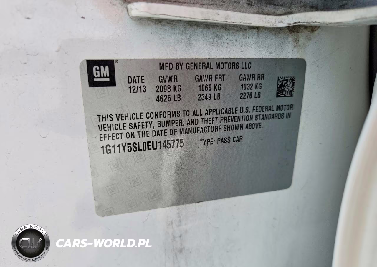 2014 Chevrolet Impala Ls VIN:1G11Y5SL0EU145775 - 12