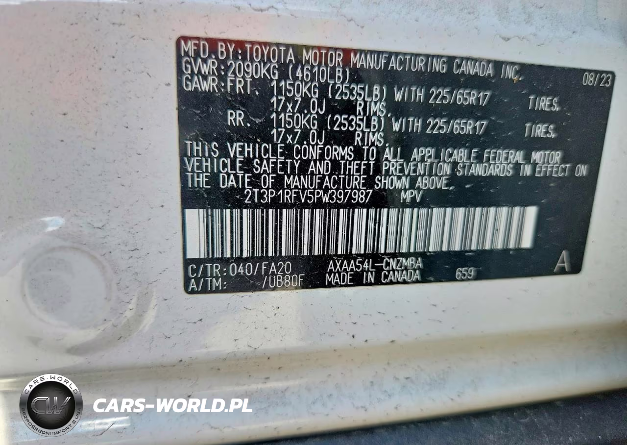 2023 Toyota Rav4 Xle VIN:2T3P1RFV5PW397987 - 14