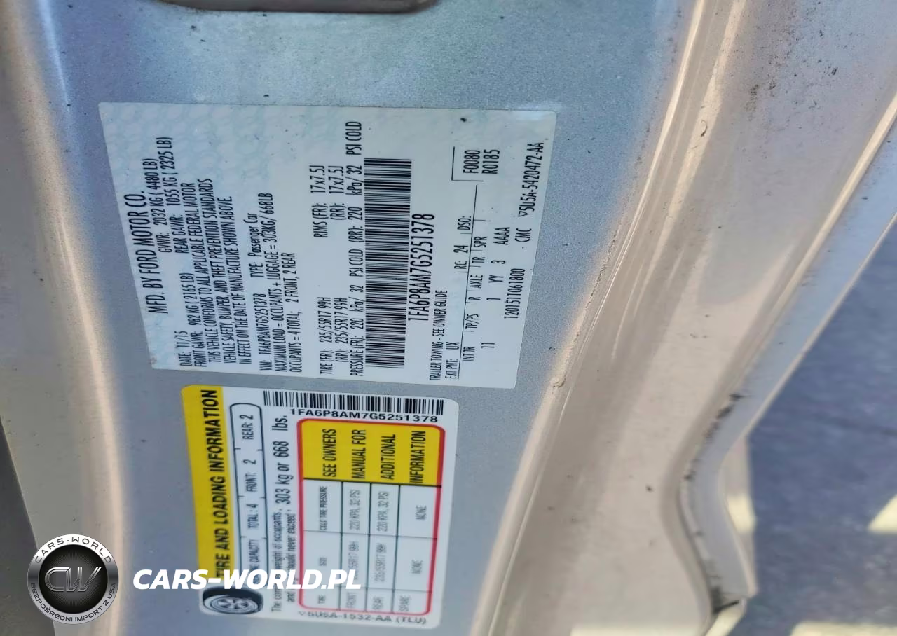 2016 Ford Mustang VIN:1FA6P8AM7G5251378 - 12