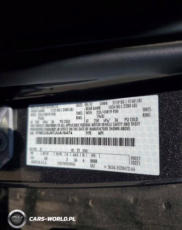 2018 Ford Escape Titanium VIN:1FMCU0J97JUA16474 - 13