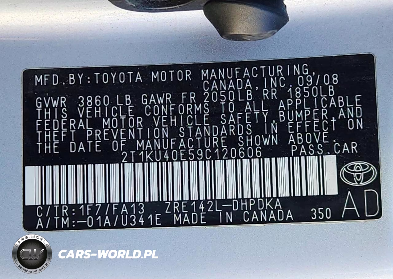 2009 Toyota Matrix Base VIN:2T1KU40E59C120606 - 12