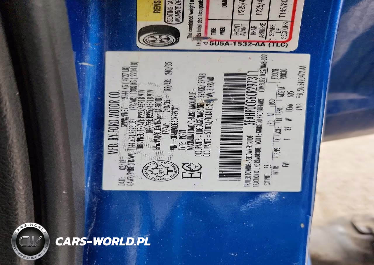2012 Ford Fusion Sel VIN:3FAHP0CG6CR297311 - 12