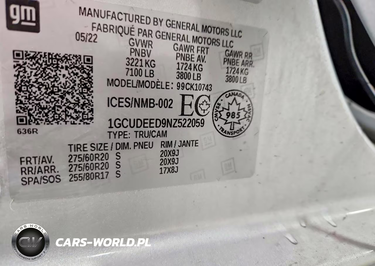 2022 Chevrolet Silverado K1500 Rst VIN:1GCUDEED9NZ522059 - 12