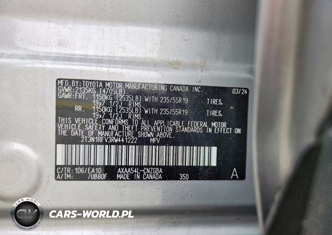 2024 Toyota Rav4 Limited VIN:2T3N1RFV3RW441222 - 13