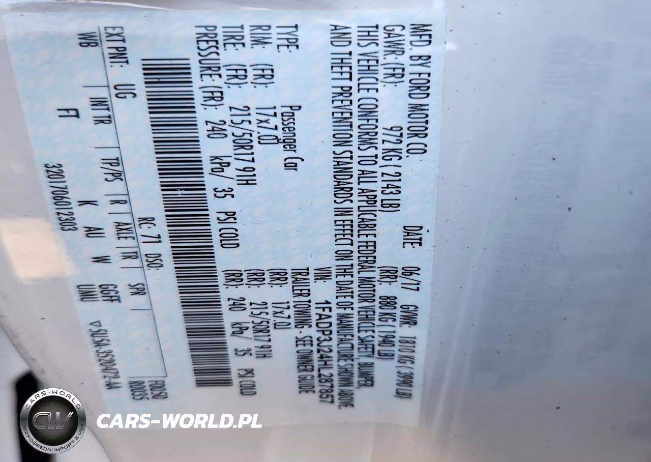 2017 Ford Focus Titanium VIN:1FADP3J24HL287857 - 13