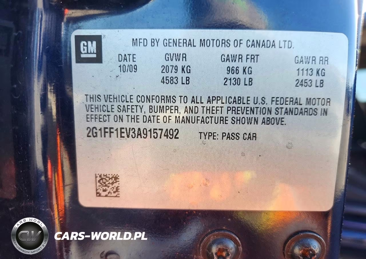 2010 Chevrolet Camaro Lt VIN:2G1FF1EV3A9157492 - 12