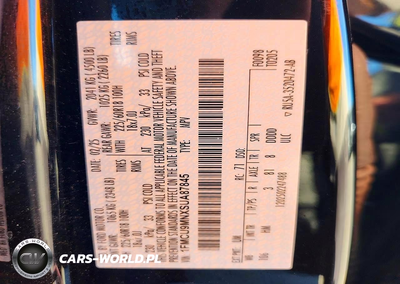 2025 Ford Escape St Line VIN:1FMCU9MNXSUA87845 - 13
