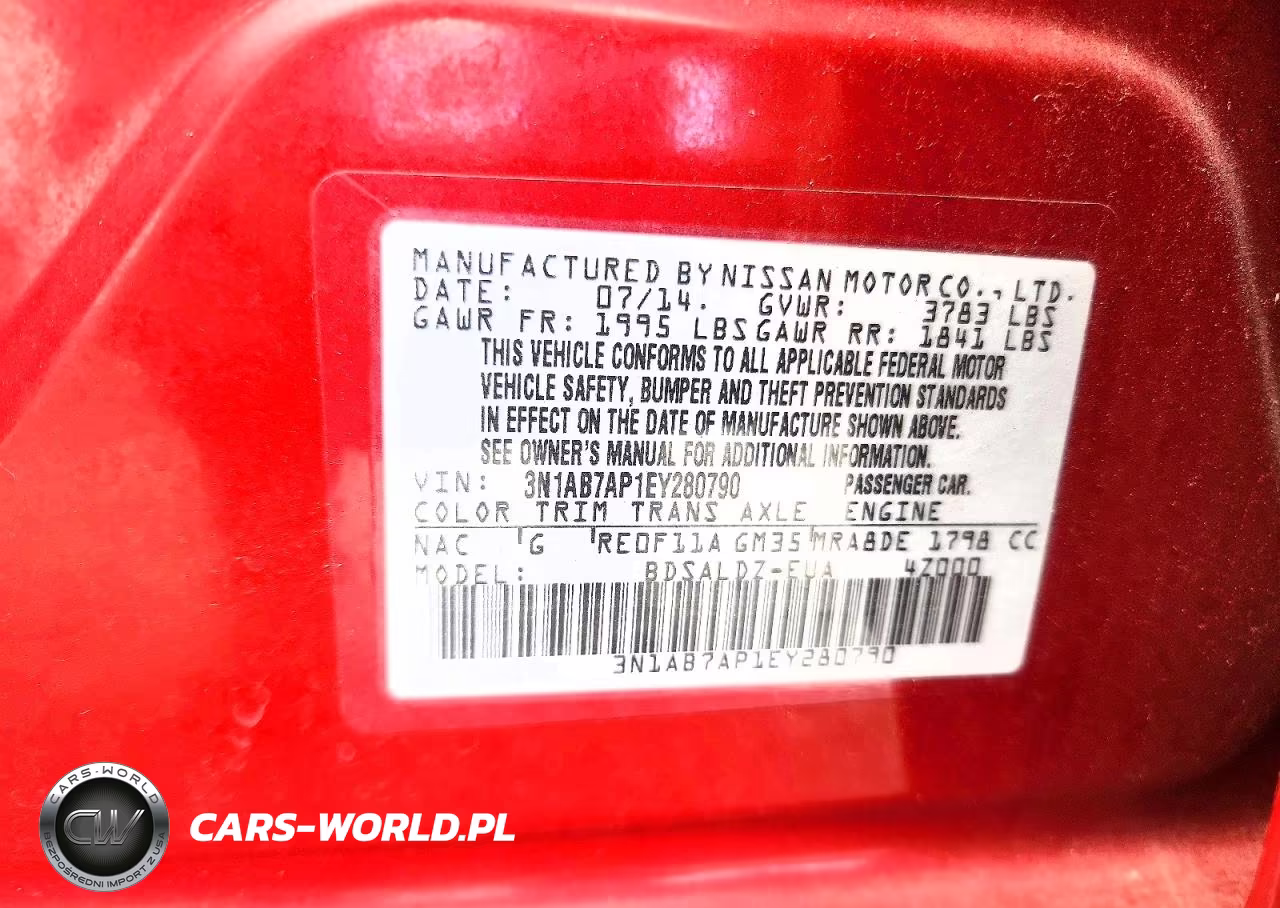 2014 Nissan Sentra Sv VIN:3N1AB7AP1EY280790 - 13