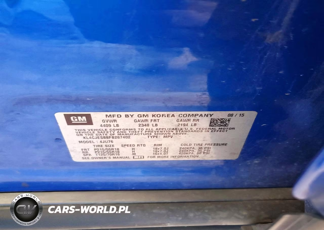 2015 Buick Encore VIN:KL4CJESB8FB267402 - 12