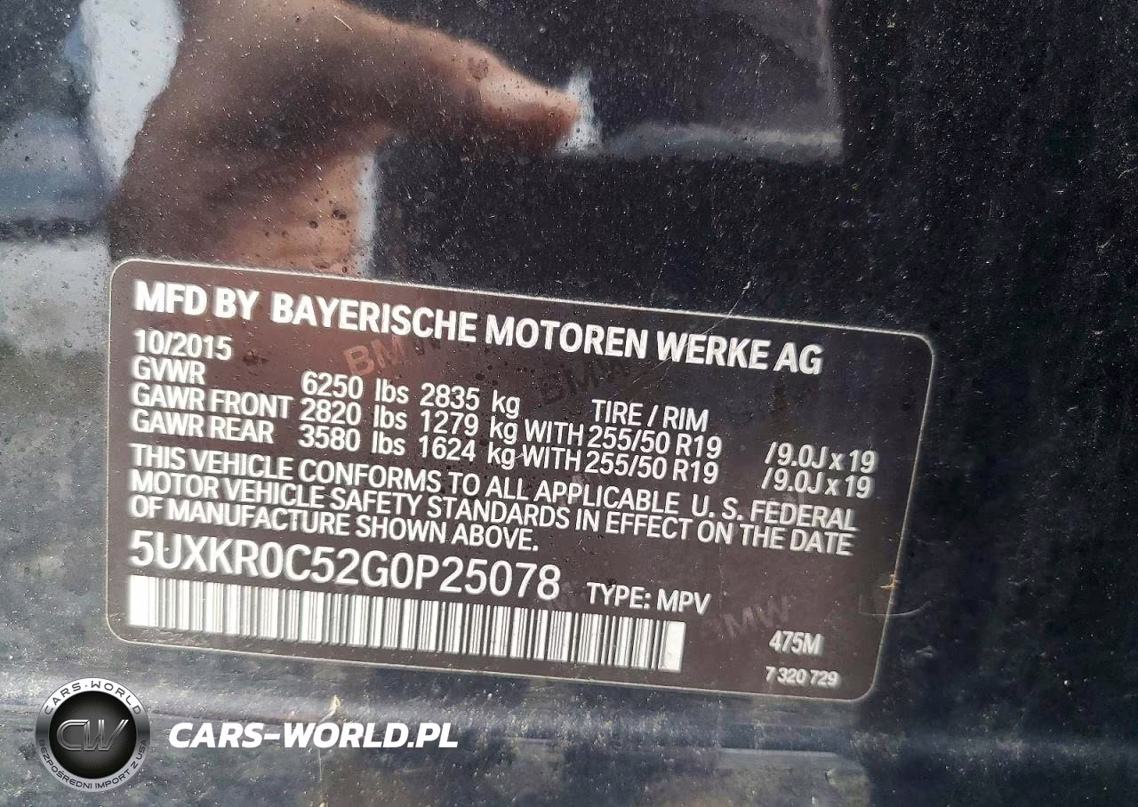 2016 BMW X5 xDrive35I VIN:5UXKR0C52G0P25078 - 13