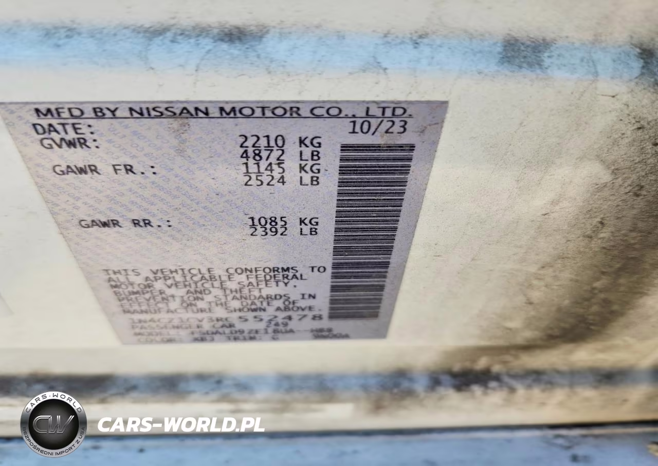 2024 Nissan Leaf Sv Plus VIN:1N4CZ1CV3RC552478 - 12