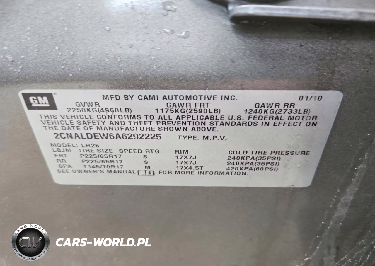 2010 Chevrolet Equinox Lt VIN:2CNALDEW6A6292225 - 13