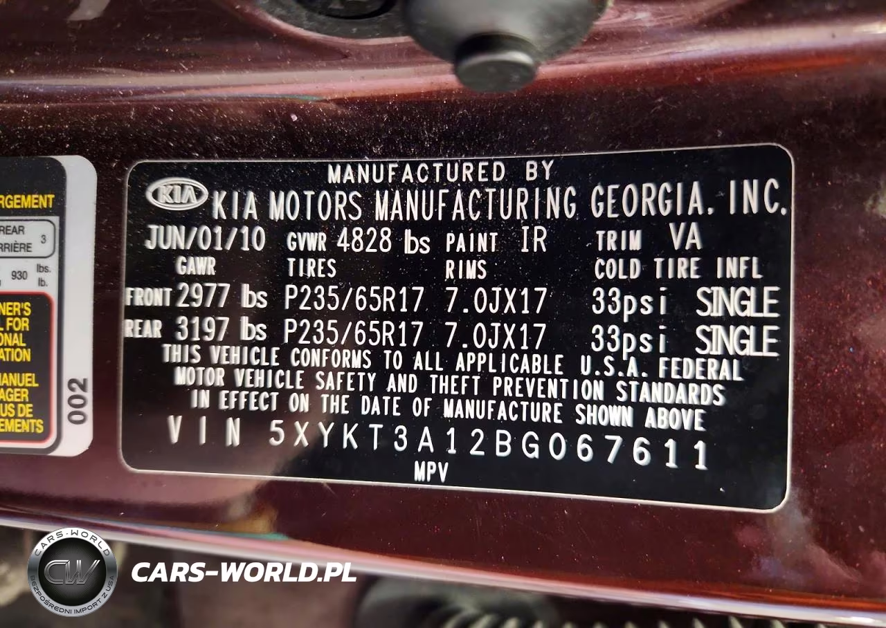 2011 Kia Sorento Lx VIN:5XYKT3A12BG067611 - 13