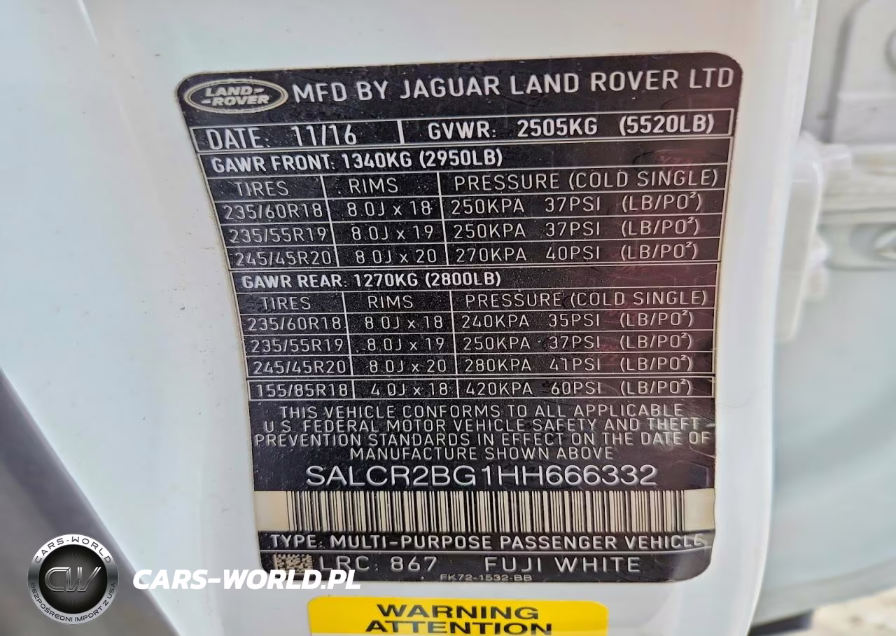 2017 Land Rover Discovery Sport Hse VIN:SALCR2BG1HH666332 - 13