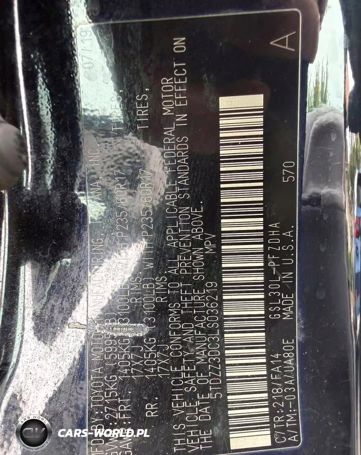 2020 Toyota Sienna L VIN:5TDZZ3DC3LS036219 - 11