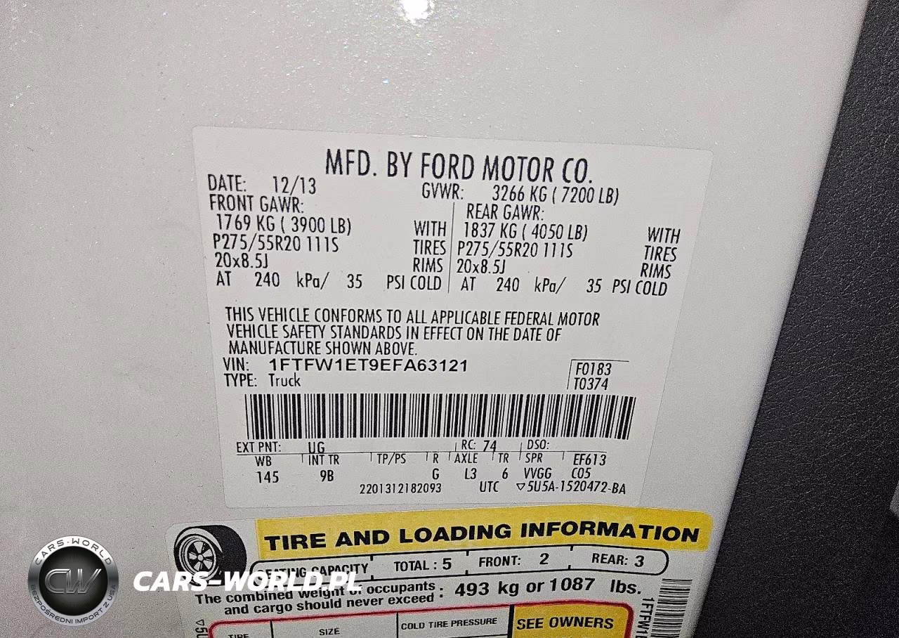 2014 Ford F150 Supercrew VIN:1FTFW1ET9EFA63121 - 12