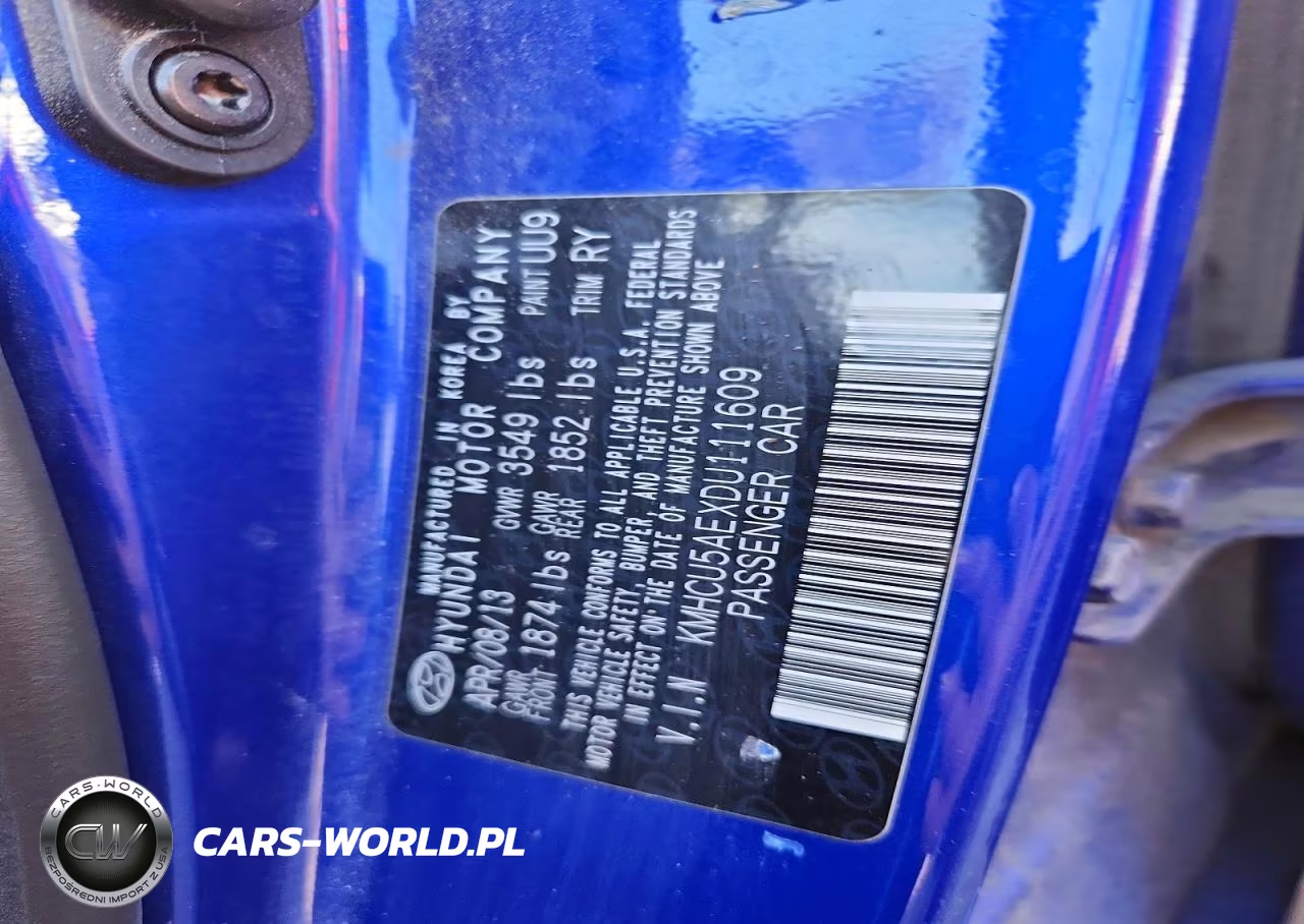 2013 Hyundai Accent Se VIN:KMHCU5AEXDU111609 - 12
