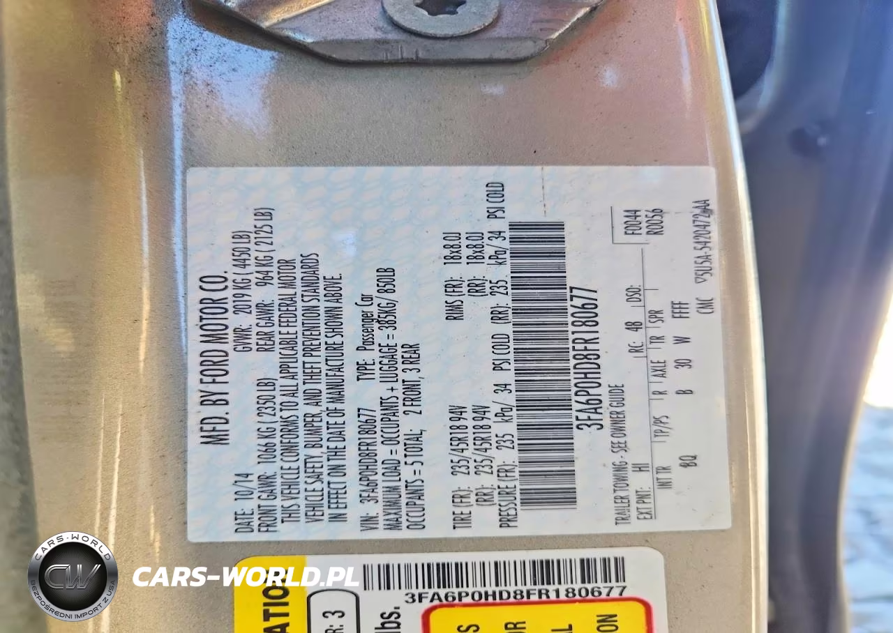 2015 Ford Fusion Se VIN:3FA6P0HD8FR180677 - 12