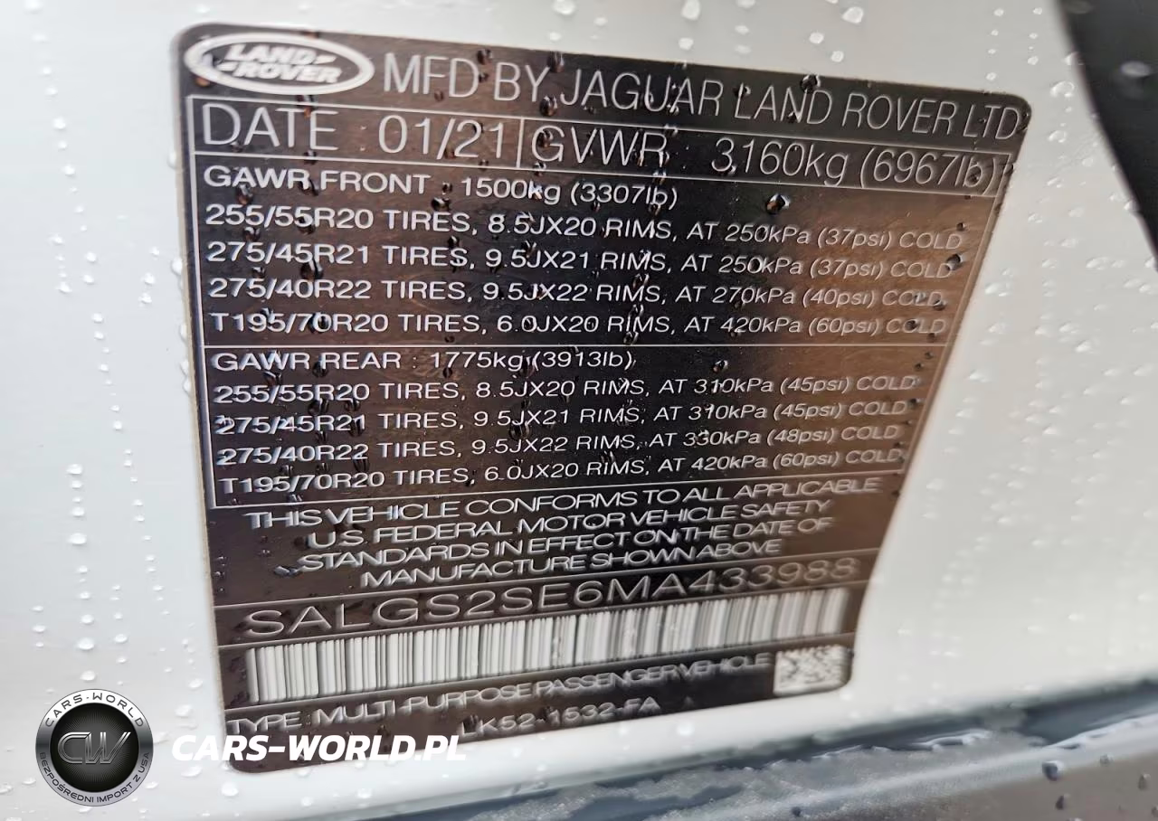 2021 Land Rover Range Rover Westminster Edition VIN:SALGS2SE6MA433988 - 13