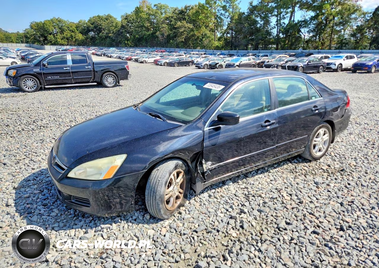 2007 Honda Accord Ex VIN:1HGCM56707A121491 - 1