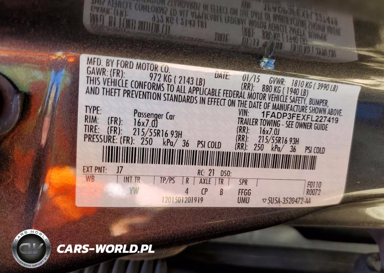 2015 Ford Focus Se VIN:1FADP3FEXFL227419 - 12