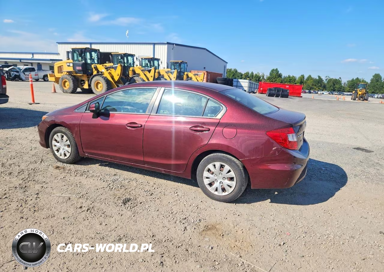 2012 Honda Civic Lx VIN:19XFB2F57CE099463 - 2