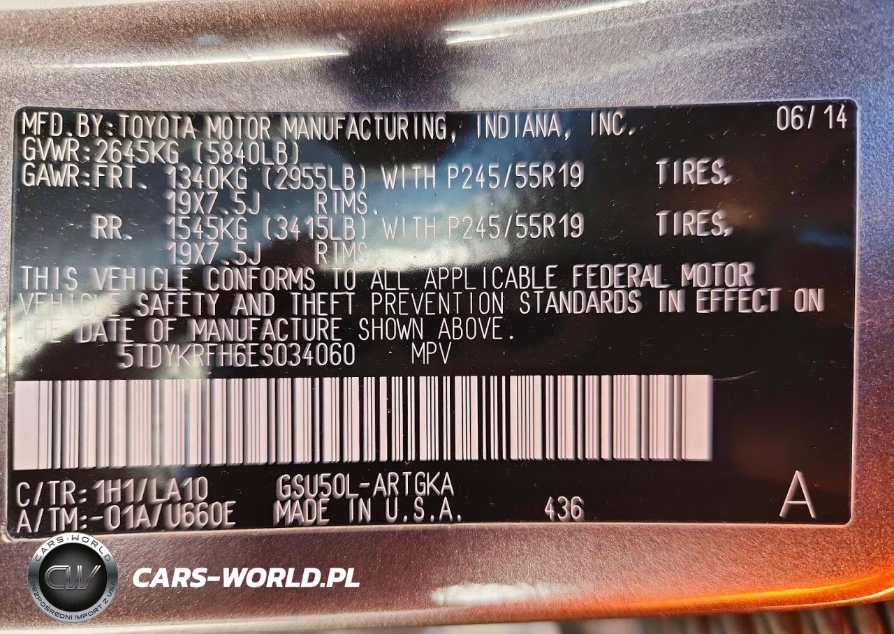 2014 Toyota Highlander Limited Platinum VIN:5TDYKRFH6ES034060 - 14