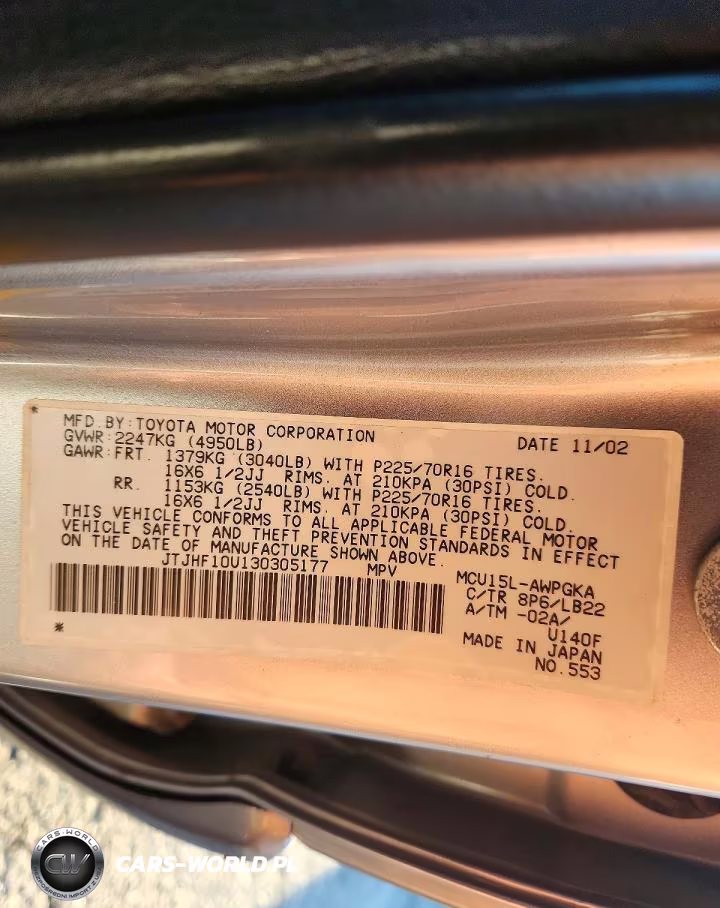 2003 Lexus Rx 300 VIN:JTJHF10U130305177 - 13