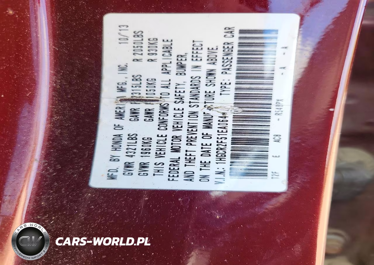 2014 Honda Accord Sport VIN:1HGCR2F51EA064911 - 12