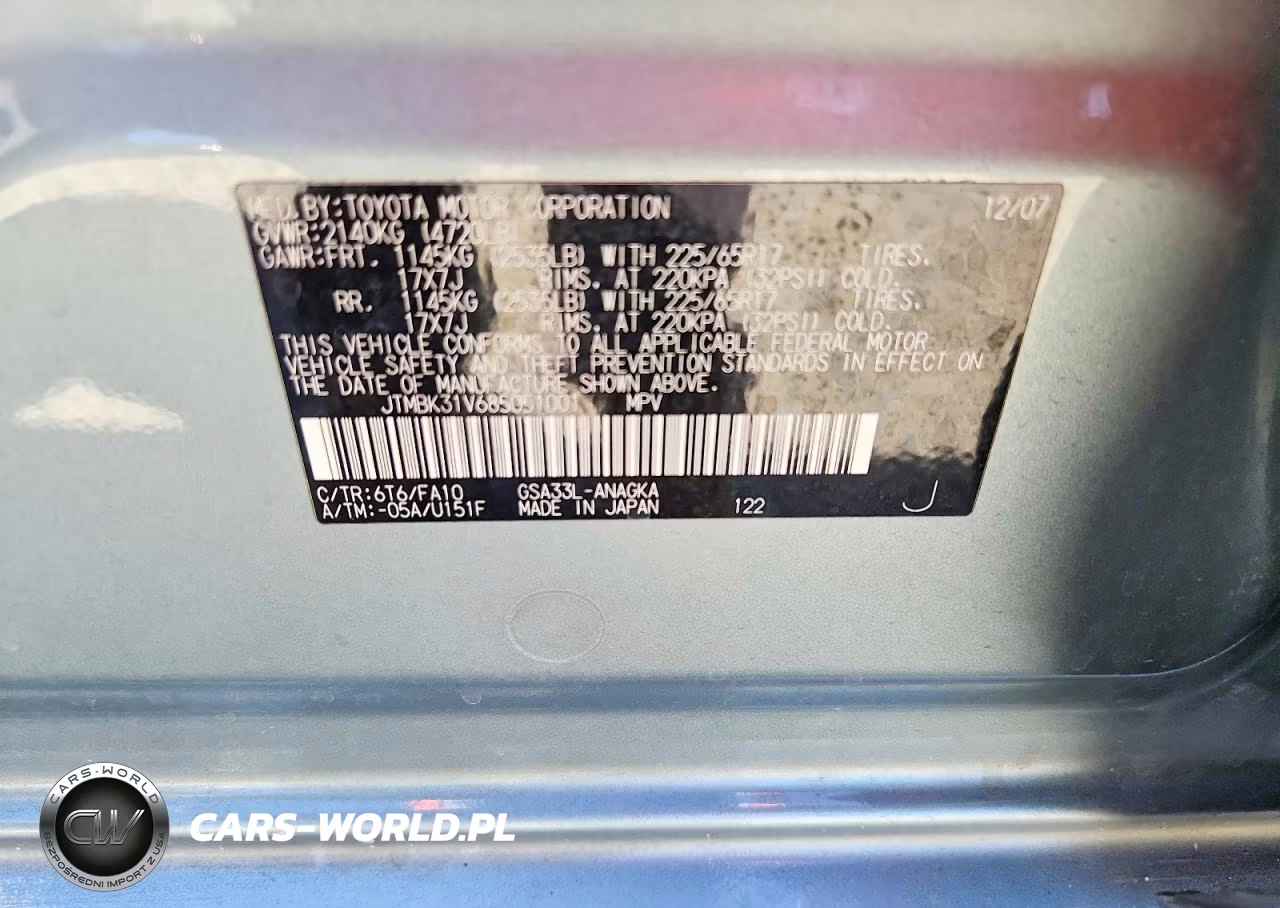 2008 Toyota Rav4 Limited VIN:JTMBK31V685051001 - 14