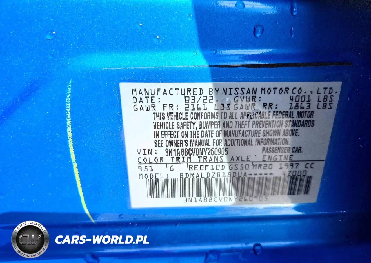 2022 Nissan Sentra Sv VIN:3N1AB8CV0NY260905 - 12