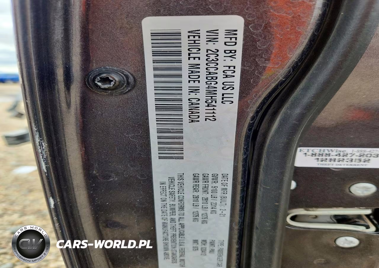 2021 Chrysler 300 S VIN:2C3CCABG4MH541112 - 13