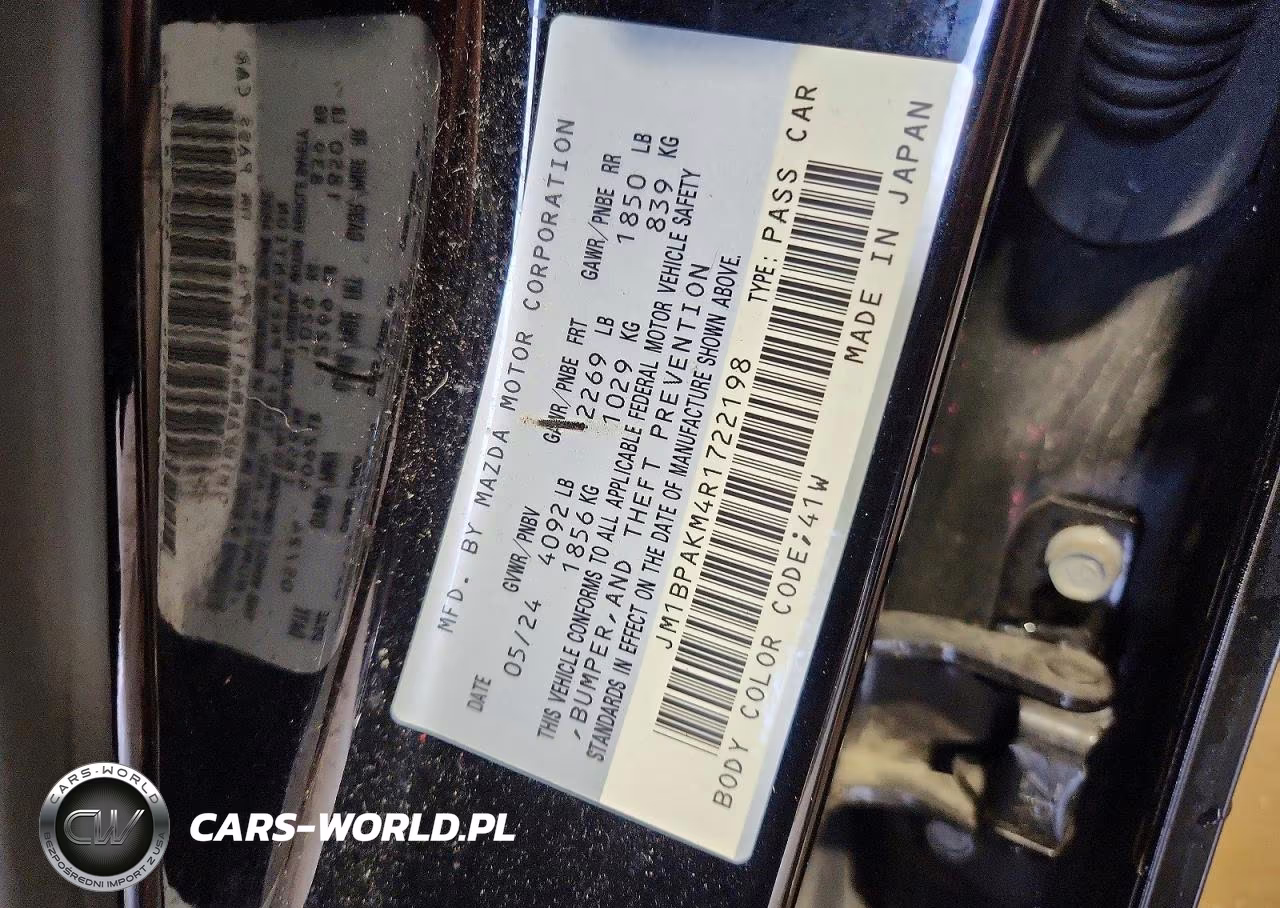 2024 Mazda 3 Select Sport VIN:JM1BPAKM4R1722198 - 13