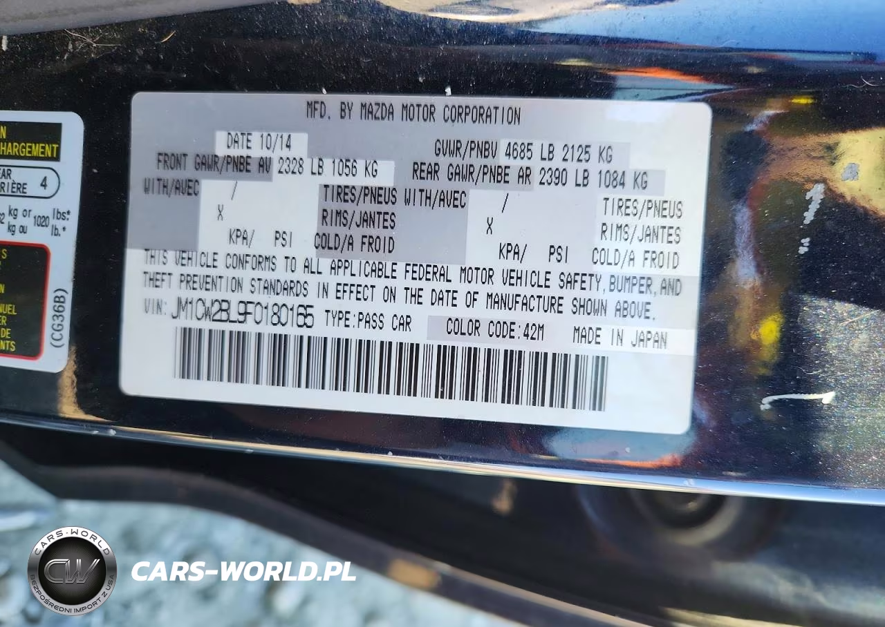 2015 Mazda 5 Sport VIN:JM1CW2BL9F0180165 - 12