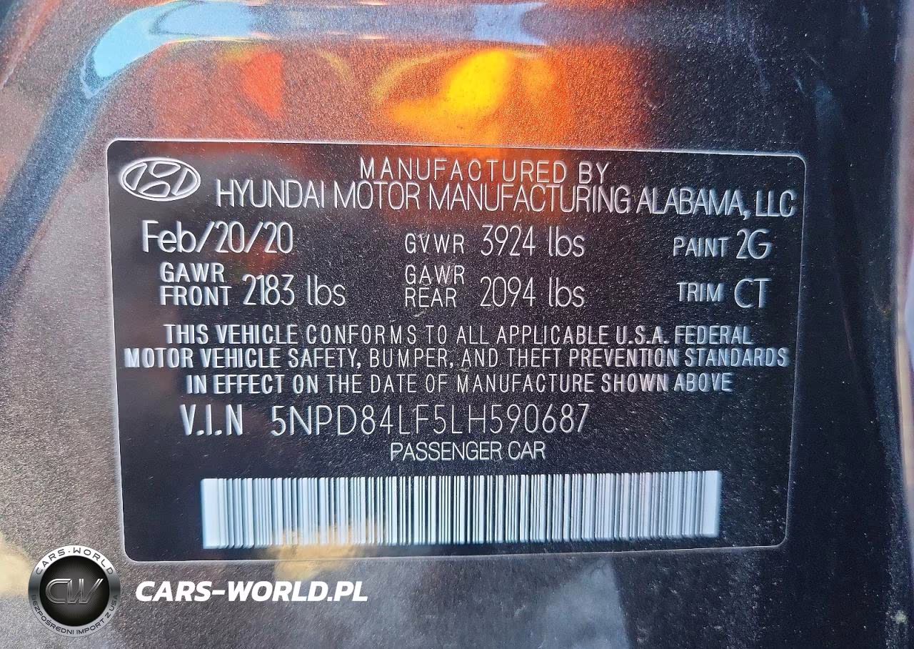2020 Hyundai Elantra Sel VIN:5NPD84LF5LH590687 - 13